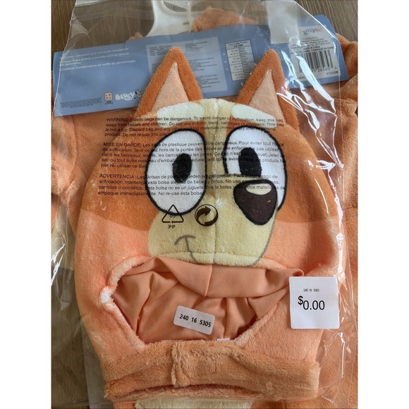 Disguise Toddler 12 to 18 Months Bluey Bingo Jumpsuit Halloween Costume Dress Up - Picture 3 of 5